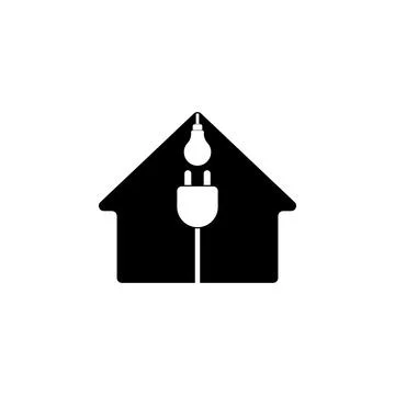 House, electric plug and light bulb icon. Detailed icon of ecology signs icon Stock Illustration
