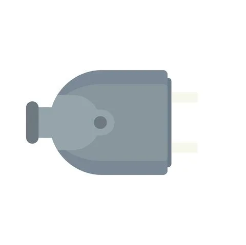 House electric plug icon flat isolated vector Stockillustratie
