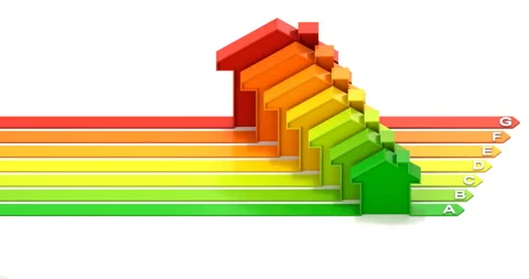 House energy efficiency concept Stock Footage 281629831