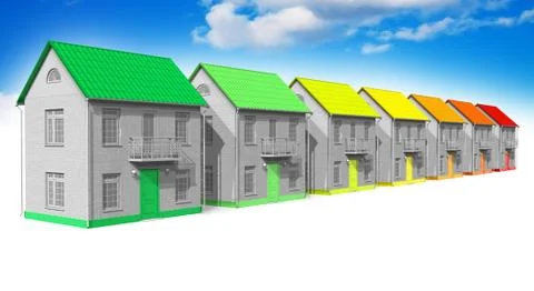 House energy efficiency concept Stock Illustration
