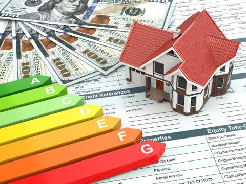 House energy efficiency concept. Illustration