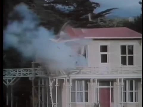 House exploding Stock Footage 260251534