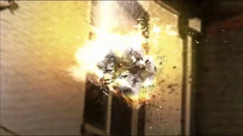 House explosion Video stock 235264606