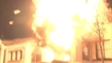 House explosion Video stock 235265668