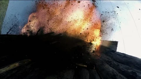 House explosion Video stock 235270014