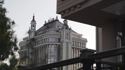 House with expressive style enriched with classical elements Stock Footage 326488916