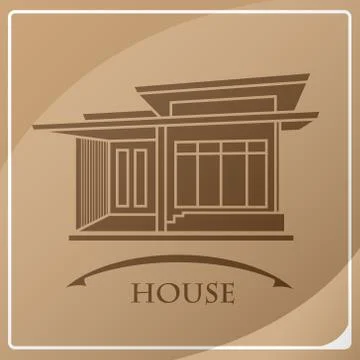 House exterior isolated icon vector illustration design Stock Illustration