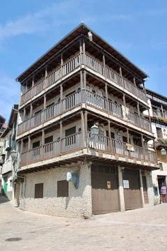 The house of the faces Stock Photos