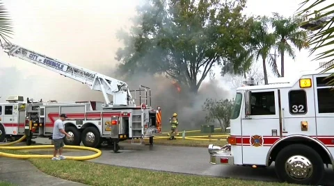 House Fire #10 Stock Footage 687300