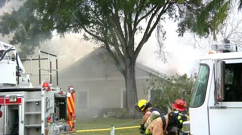 House Fire #5 Stock Footage 687281