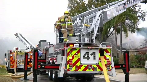 House Fire #8 Stock Footage 687285