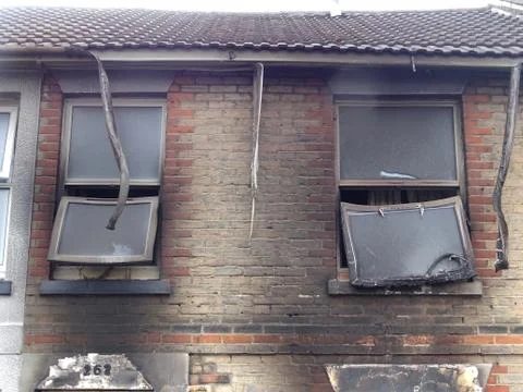 House Fire Damage Stock Photos