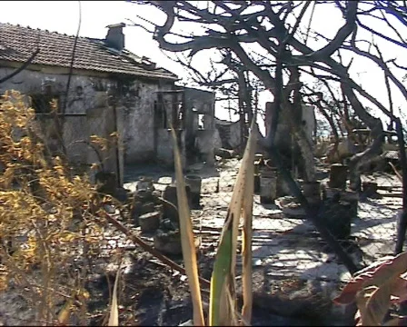 House fire Stock Footage 280426