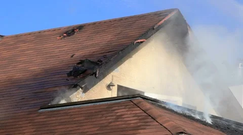 House Fire Stock-Footage 8664453