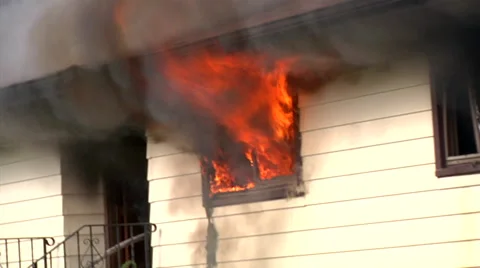 House Fire Stock Footage 46970730