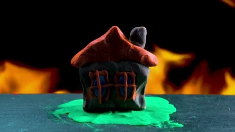 The house is on fire 動画素材 180563911