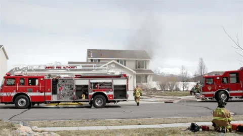 House Fire HD3872 Stock Footage 2895858