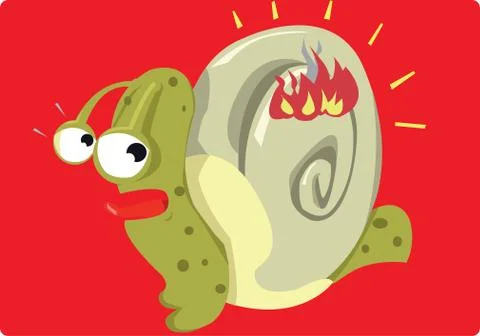 House in fire Stock Illustration