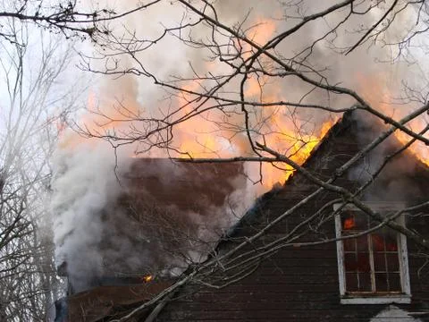 House Fire Stock Photos