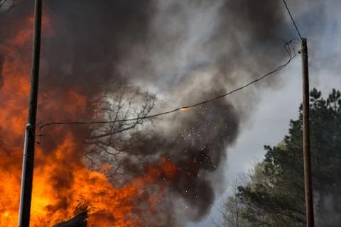 House Fire Foto stock