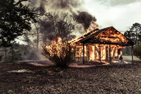 House Fire Stock Photos