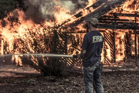 House Fire Stock Photos