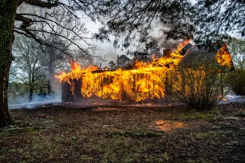 House Fire Stock Photos