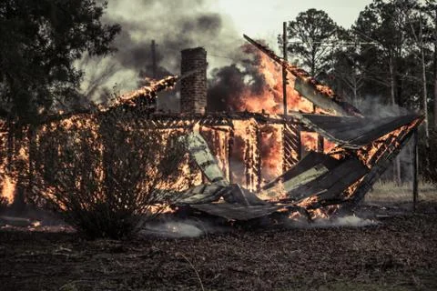 House Fire Foto stock