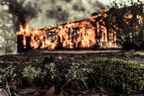 House Fire Stock Photos