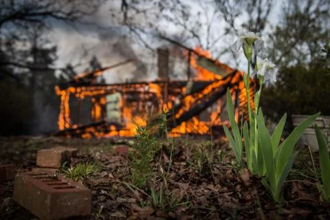 House Fire Foto stock