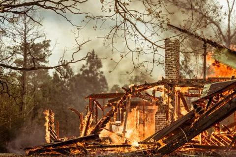 House Fire Foto stock