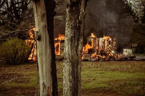House Fire Stock Photos