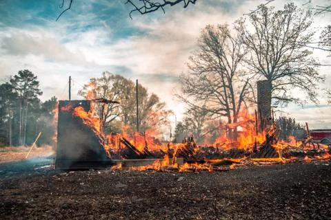 House Fire Stock Photos