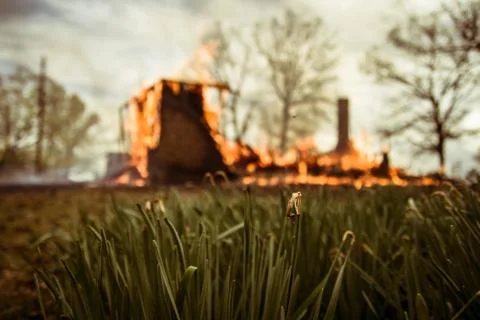 House Fire Foto stock