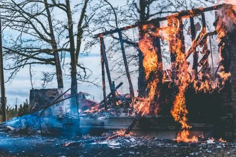 House Fire Foto stock