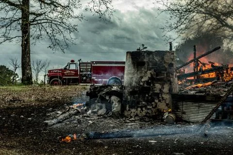 House Fire Stock Photos