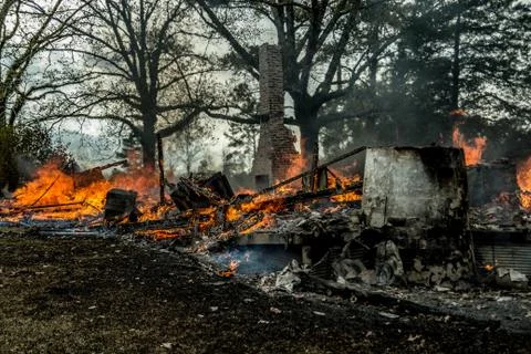House Fire Foto stock