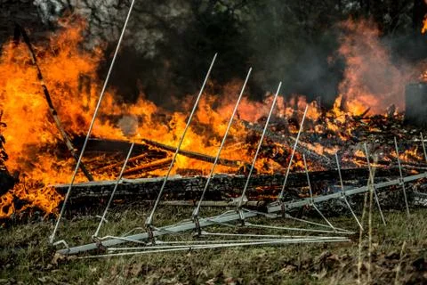House Fire Foto stock
