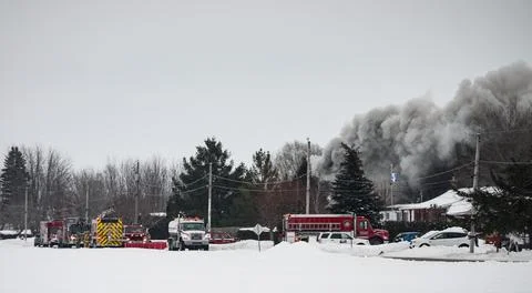 House fire Stock Photos