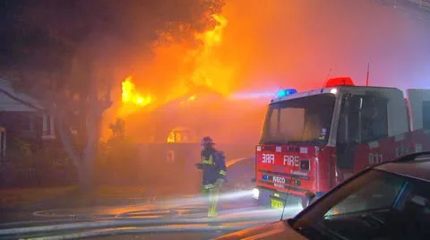 House Fire, Rescue &amp; Building Collapse PT4 스톡 동영상 10838458