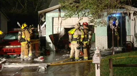 House Fire SFR 2 Stock Footage 688594