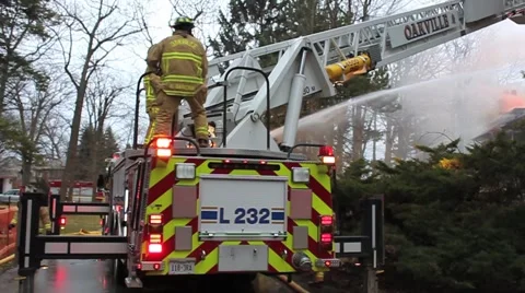 House Fire Video Stock Footage 2924199