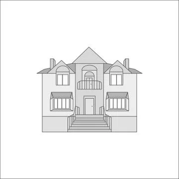 House flat icon vector Stock Illustration