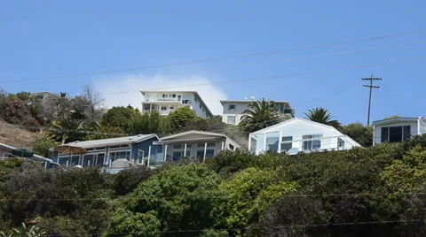 House with Fog Stock Footage 32242234