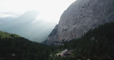 House in forest Stock Footage 129170197