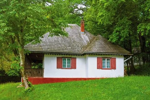 House in the Forest Stock Photos