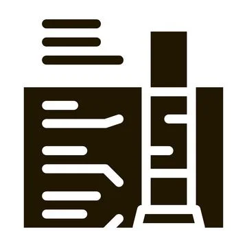 House foundation structure icon Vector Glyph Illustration Stock Illustration