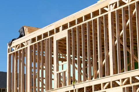 House frame against the sky Stock Photos