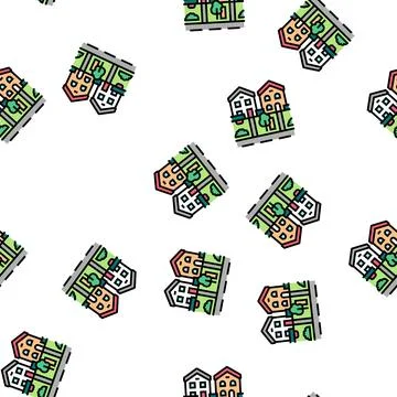 House gardening vector seamless pattern Stock Illustration