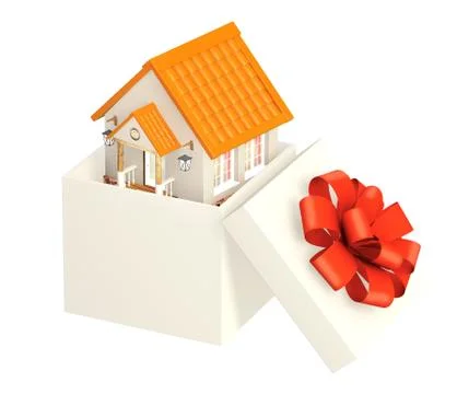 House - gift Illustrazione stock